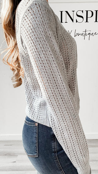 Joan Open Weave Knit Sweater
