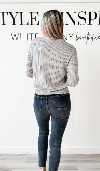 Joan Open Weave Knit Sweater