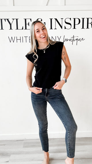 Fiona Back Buckle Sleeveless Top