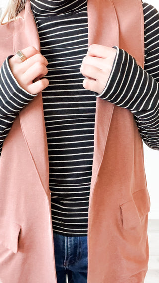 Charise Shawl Neck Blazer Vest