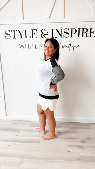 Andi Color Block Knit Top