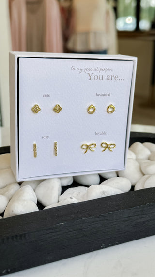 Earring 4 Set Gift Box *Final Sale*