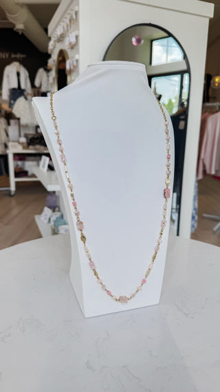 Assorted Bead Long Signature Necklace. *Final Sale*