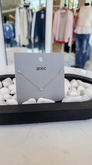 Delicate Multi CZ Station Necklace *Final Sale*