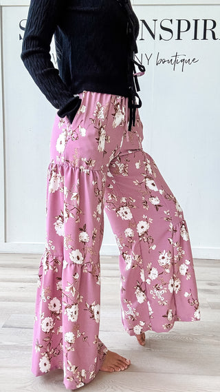 Luella Floral Wide Leg Pants