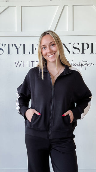 Evie Scuba Zip Up Jacket