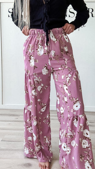 Luella Floral Wide Leg Pants