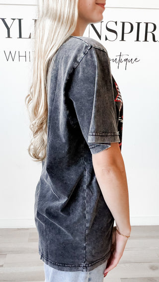 Western Collage Leopard Graphic Tee