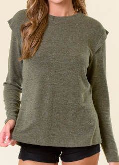 Georgia Banded Long Sleeve Top