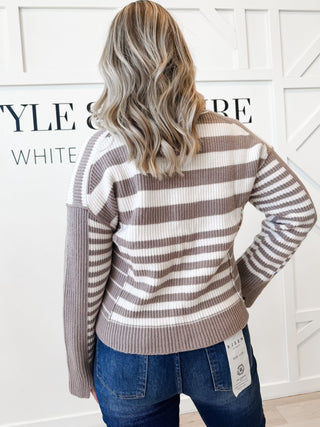 Heidi Multi Stripe Knit Cardigan