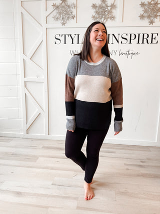 Aimee Color Block Sweater