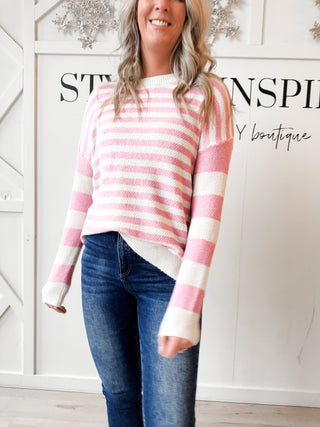 Petra Textured Stripe Sweater