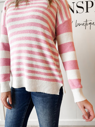 Petra Textured Stripe Sweater