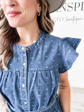 Delilah Button Down Denim Dress