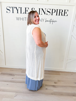 Harper Open Knit Sweater Vest