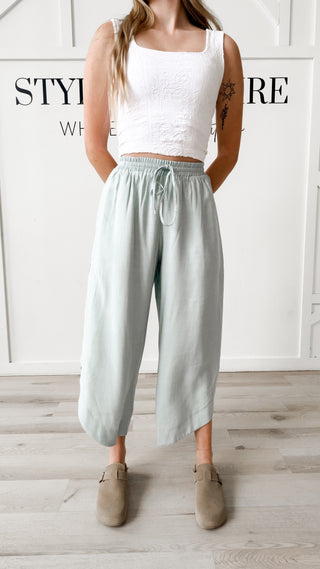 Courtney Round Hem Split  Side Pants