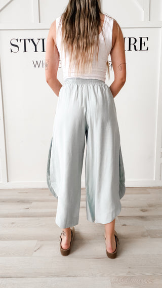 Courtney Round Hem Split  Side Pants