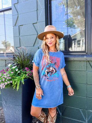 Ain't My First Rodeo Graphic Dress