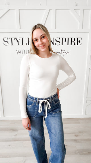 Tiffany Double Layer Long Sleeve Top