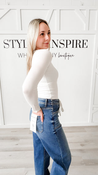 Tiffany Double Layer Long Sleeve Top