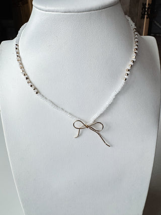 Wire Bow Necklace. *Final Sale*