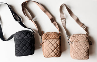 Quilted Rectangle Crossbody Bag