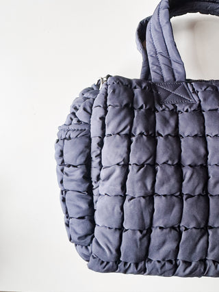 Quilted Nylon Puffer Tote Bag