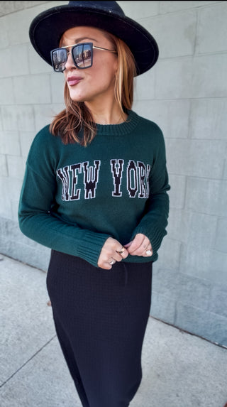 New York Graphic Sweater
