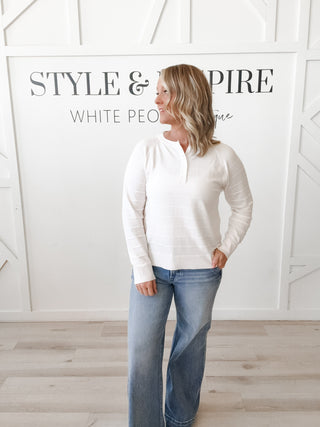 Abby Textured Stripe Henley