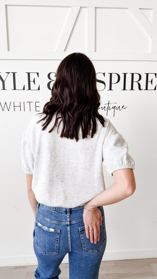 Natalie Elastic Hem Top