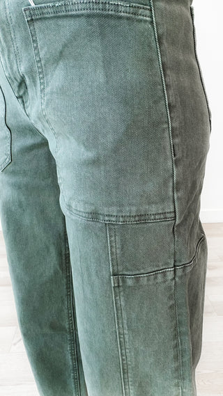 Vervet Elastic Waistband Barrel Jeans