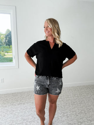Bernie Airflow Split Neck Top *Final Sale*