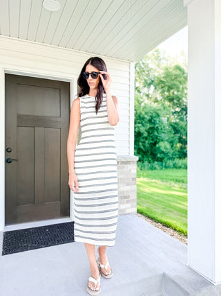 Mila Mock Neck Midi Dress