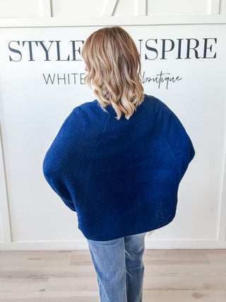Lenore Ribbed Waffle Knit Open Cardigan