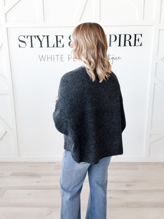 Lenore Ribbed Waffle Knit Open Cardigan
