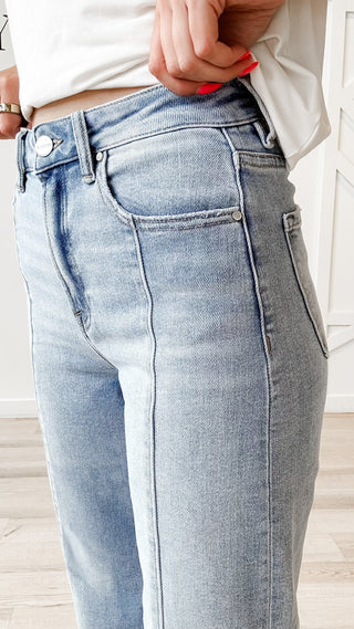 Risen HR Crop Wide Jeans