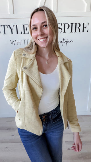 Desi Boucle Moto Jacket