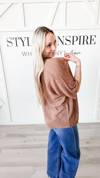 Marie Short Dolman Sleeve Cardigan