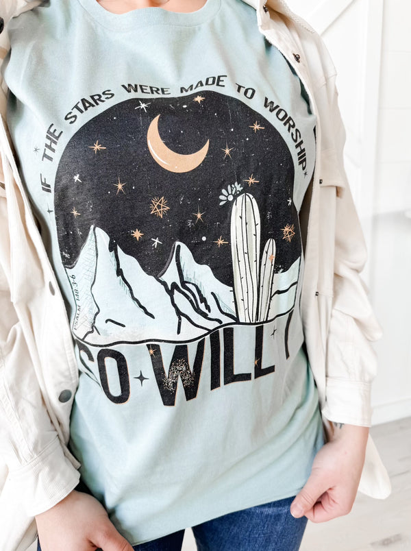 If The Stars Were Made To Worship Graphic Tee