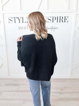 Lenore Ribbed Waffle Knit Open Cardigan