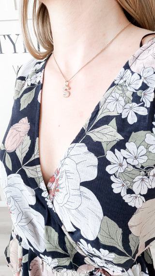 Mia Floral Wrap Mini Dress