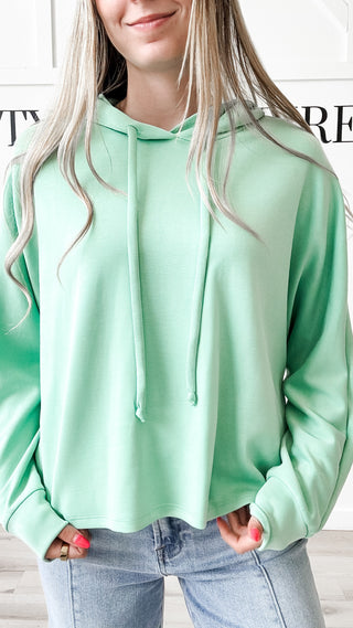 Hadlee Curved Hem Hoodie