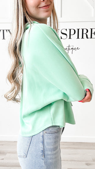 Hadlee Curved Hem Hoodie