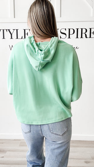 Hadlee Curved Hem Hoodie