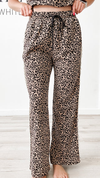 Milly Leopard Print Pants