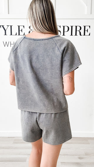 Robbie Washed Scuba Shorts