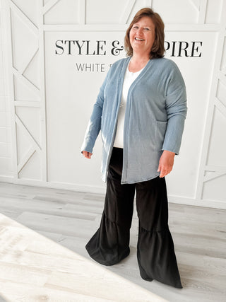 Gemini Urban Ribbed Open Cardigan