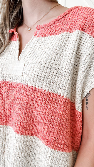 Liza Stripe Sleeveless Sweater *FINAL SALE*