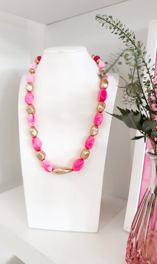 Pink Pebble Necklace. *Final Sale*