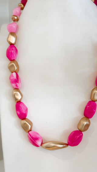 Pink Pebble Necklace. *Final Sale*